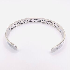 Minimalist Inspirational daughter cuff bracelet